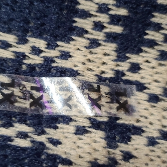 NWT Trading Company Men's Plaid Sweater Navy Tan Vintage? Size XL - Picture 3 of 8